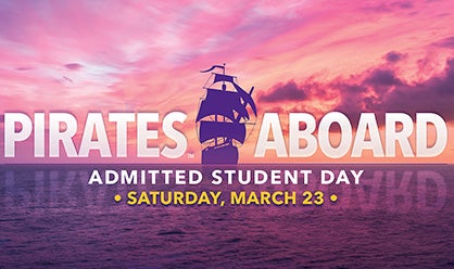Pirates Abroad, Admitted Student Day, Saturday March 23, 2024